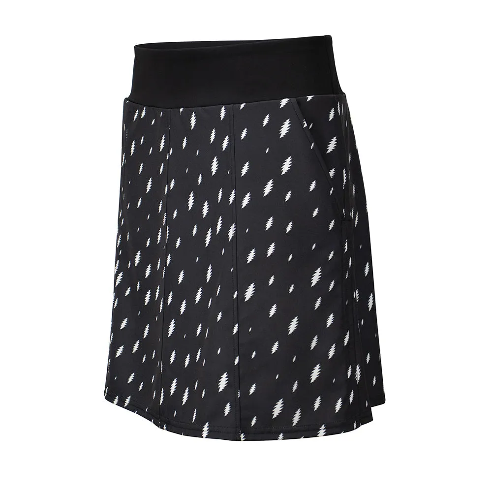 Grateful Dead | Women Performance Skort | All Over Bolt Black