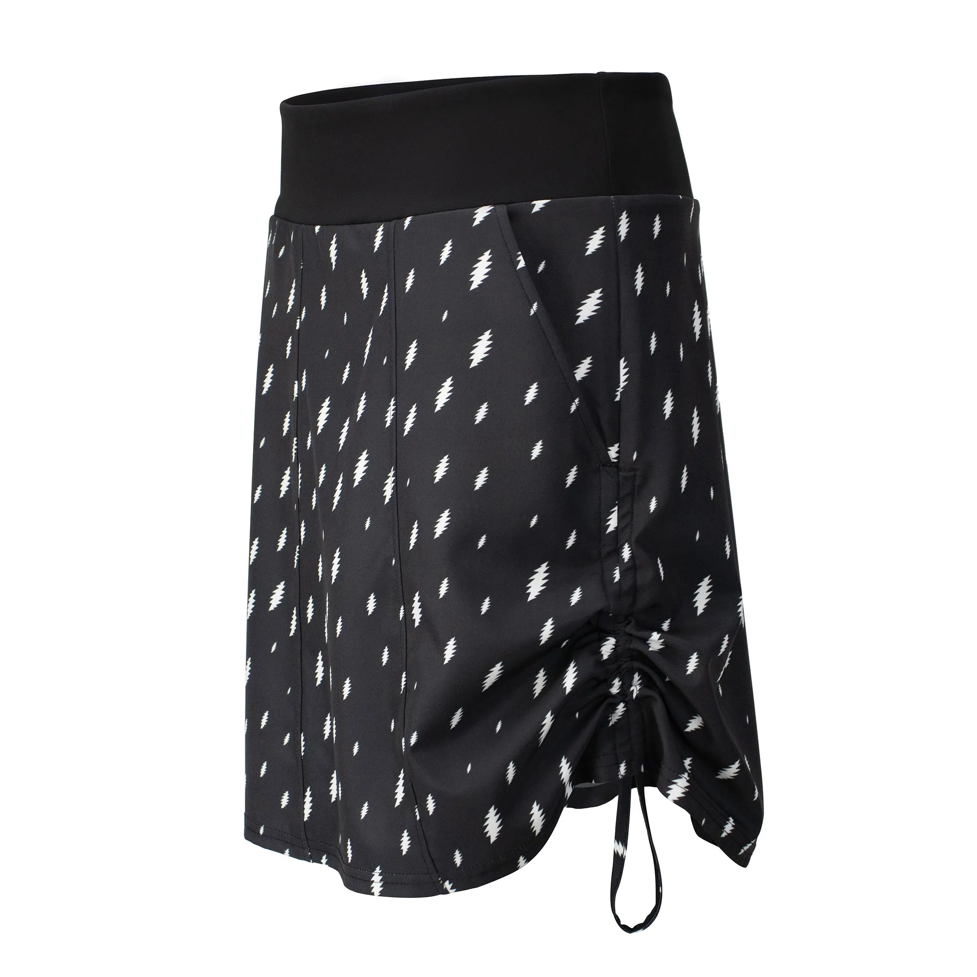 Grateful Dead | Women Performance Skort | All Over Bolt Black