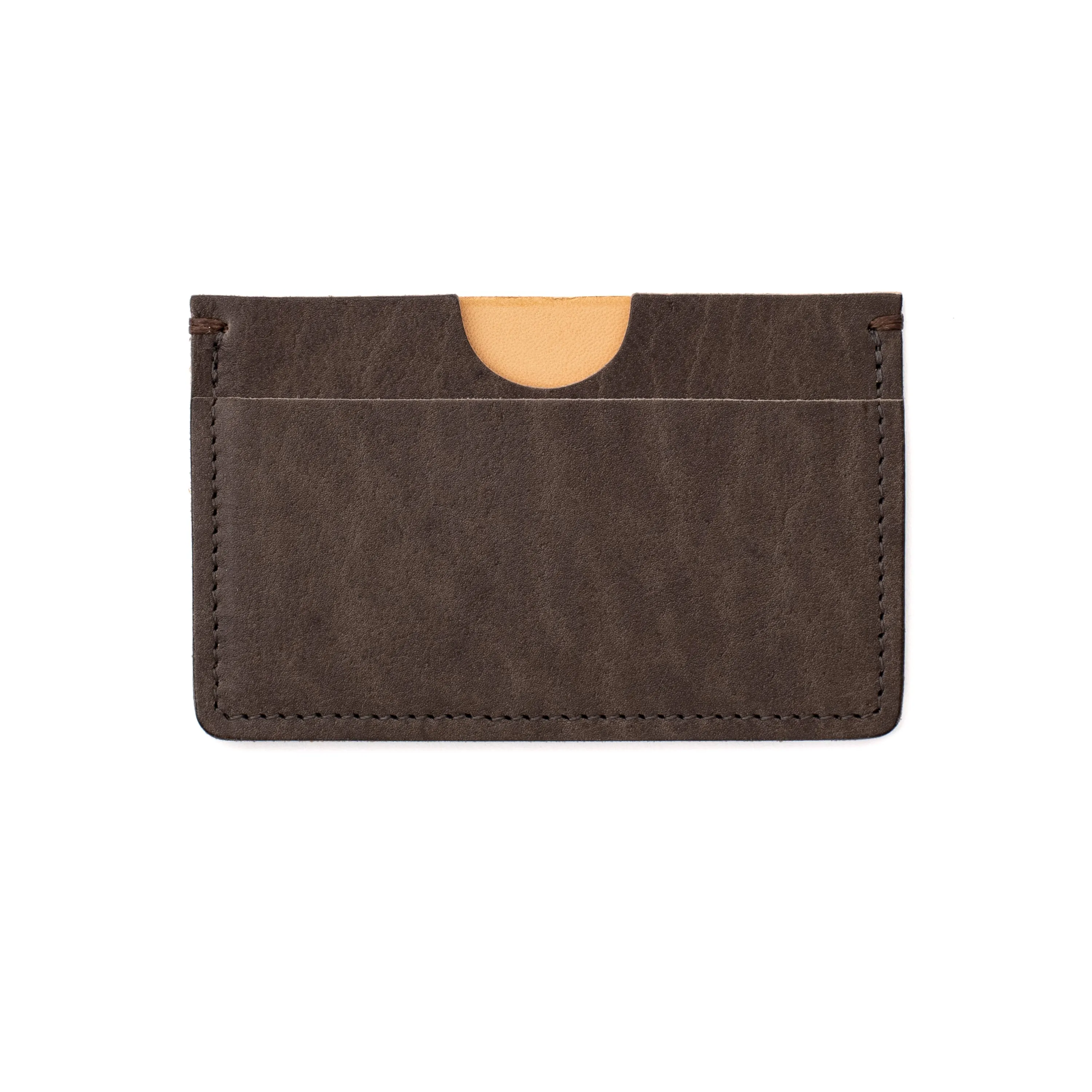 Houghton Card Holder - Grey Horween Buffalo