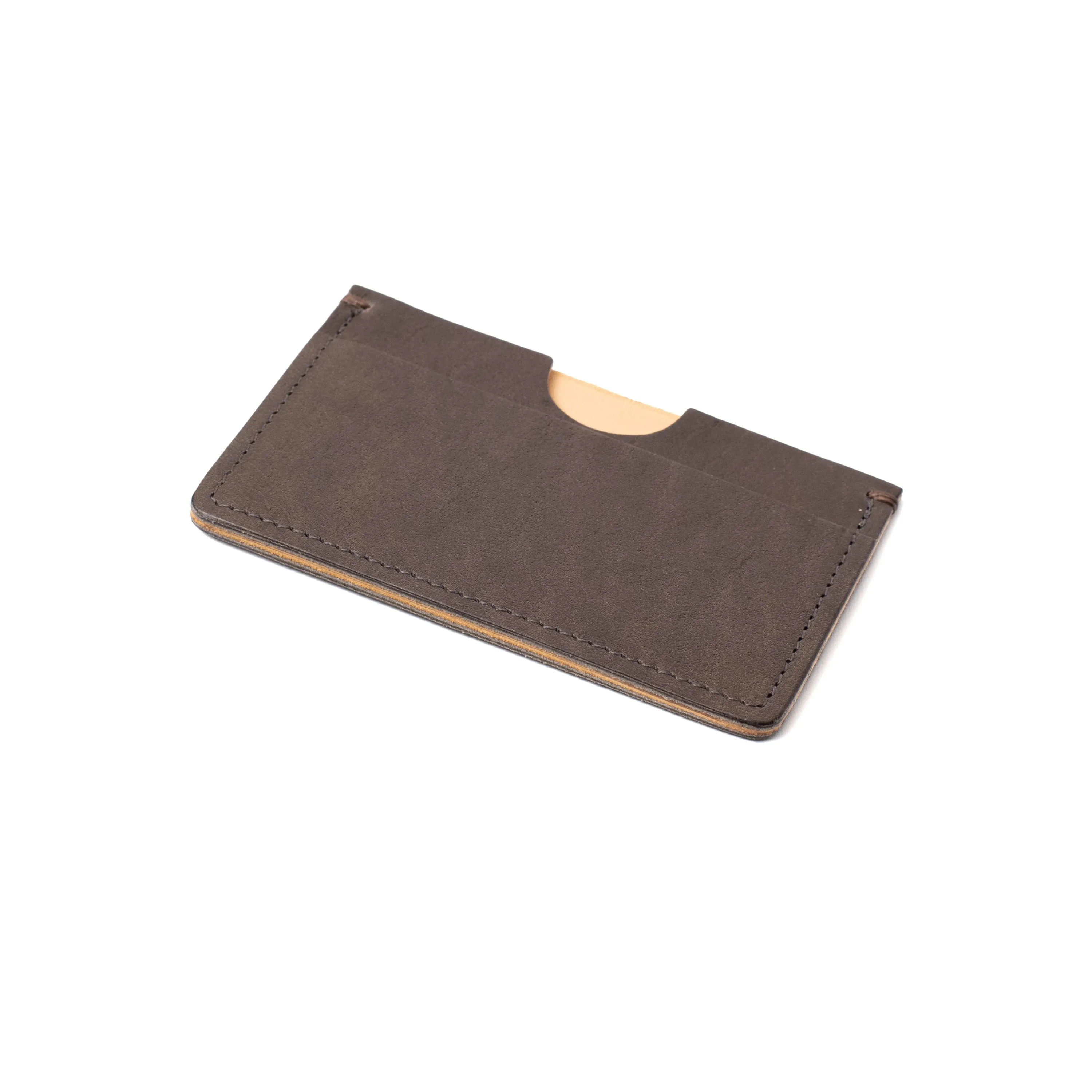 Houghton Card Holder - Grey Horween Buffalo