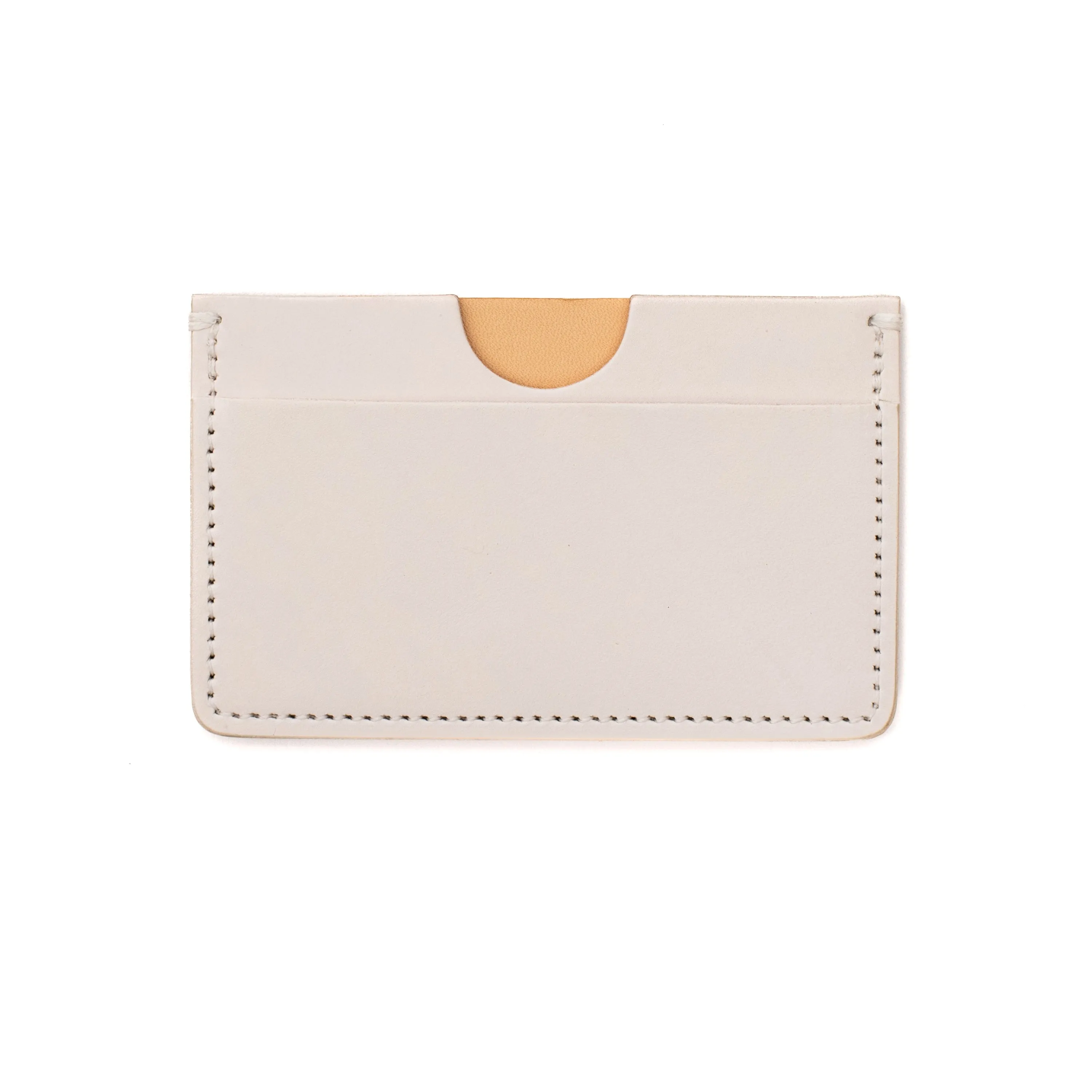 Houghton Card Holder - Off White Veg Tan Calf