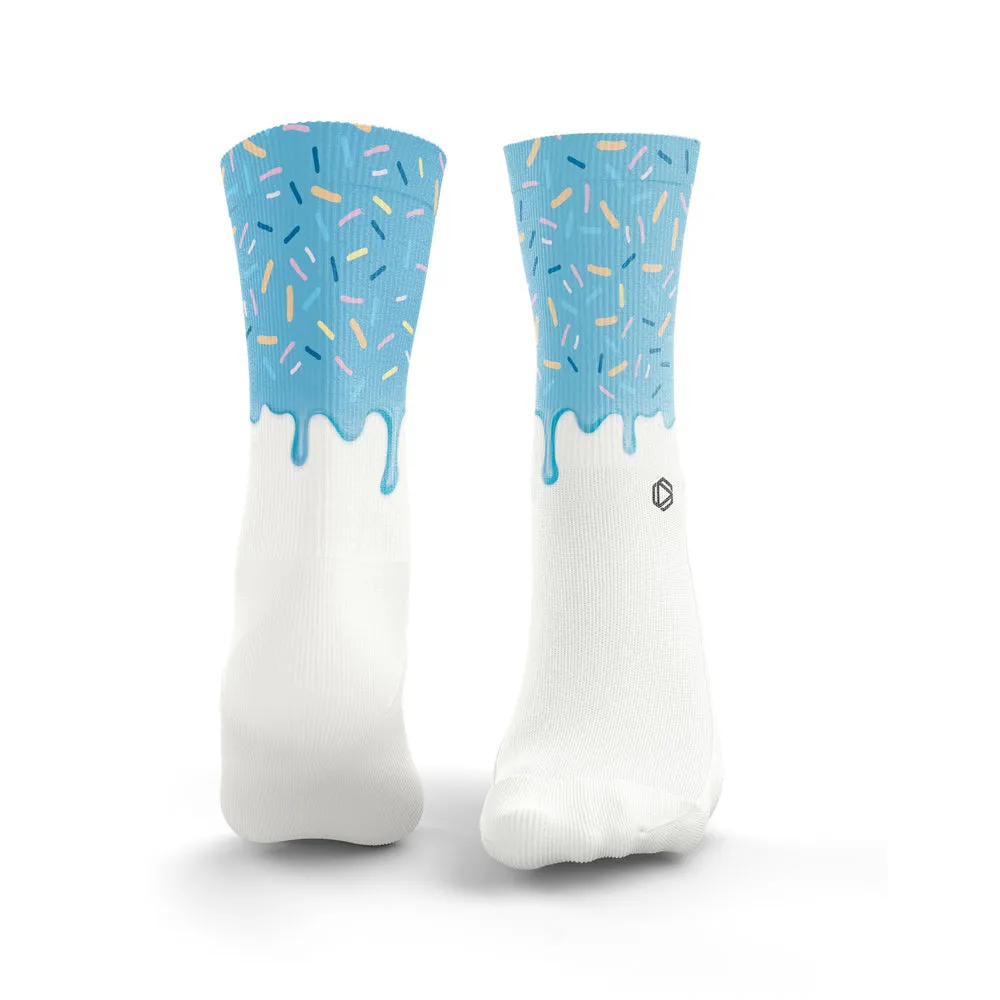 Iced Donut 2.0 Socks - Blue & Blue