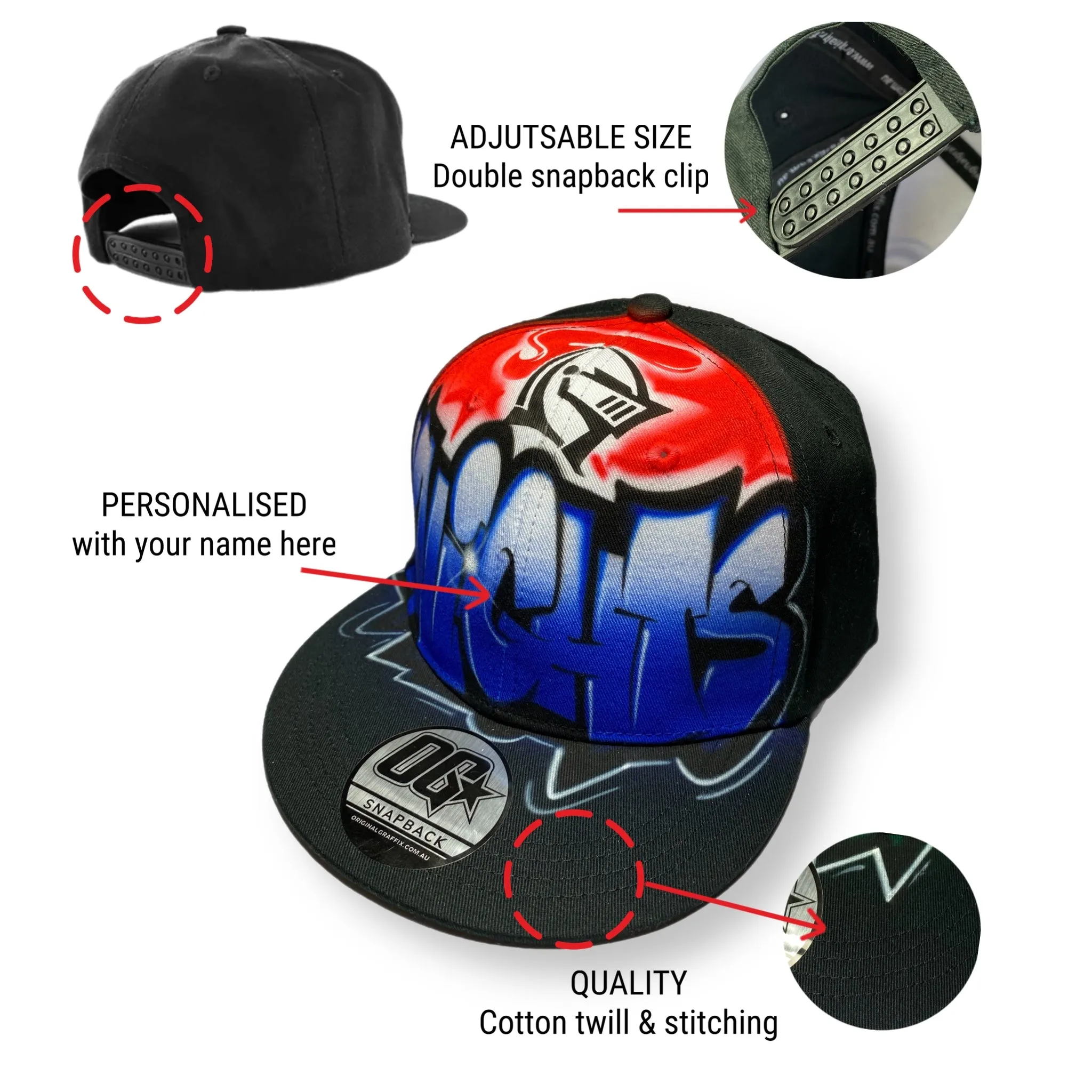 Knights Graffiti Snapback Cap