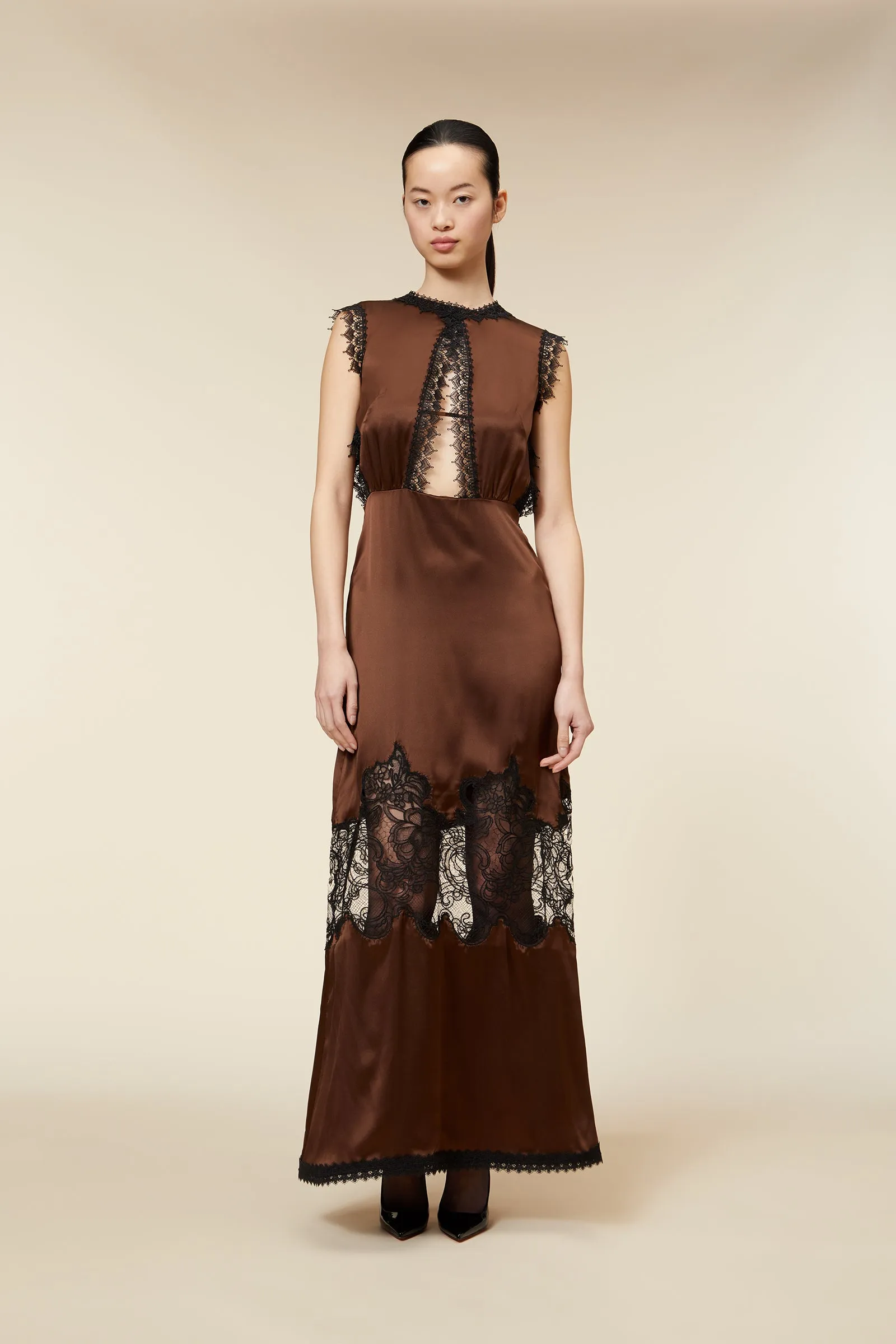 LACE CAMISOLE LONG DRESS