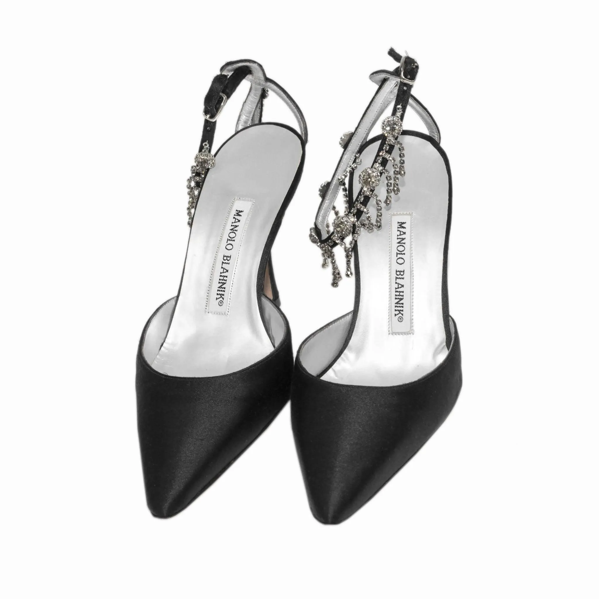 MANOLO BLAHNIK Black Satin Heels | US 6.5 - EU 36.5