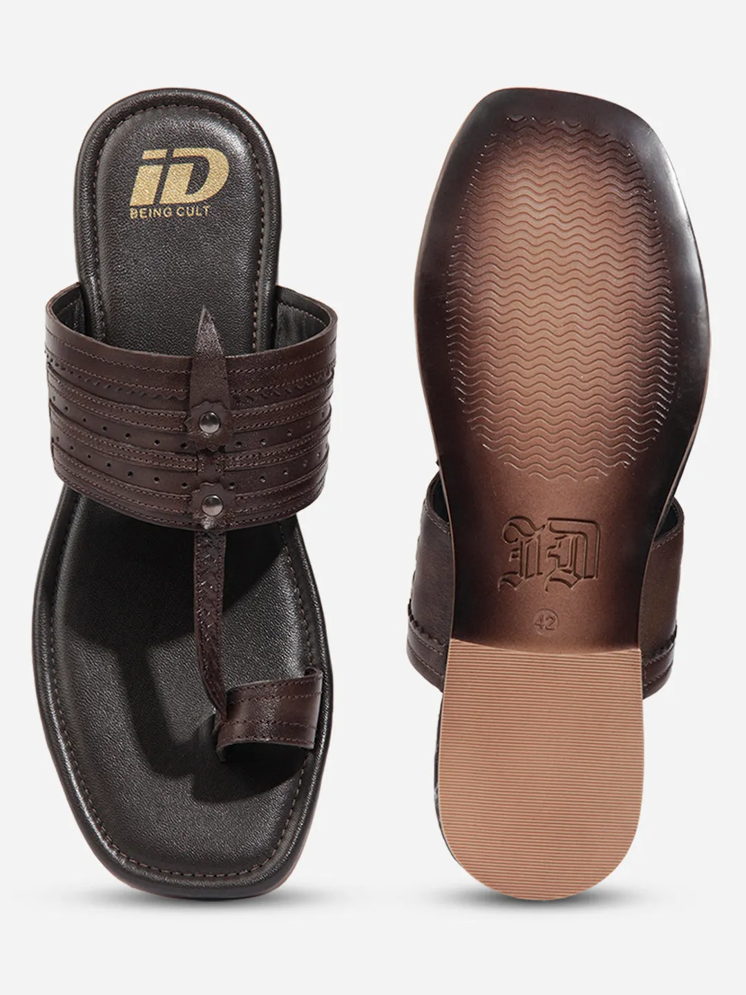 Men Brown Sandal / Slipper (ID4231)