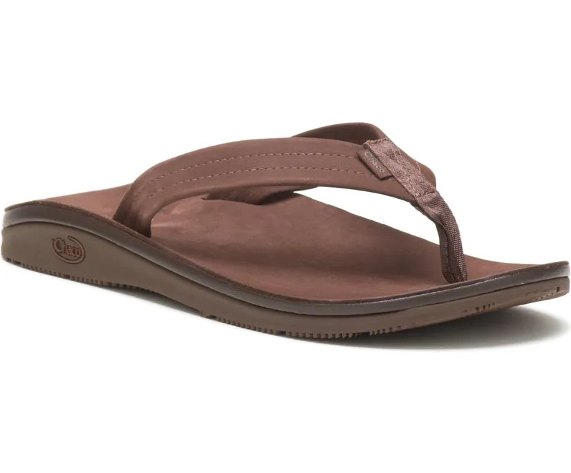 Men's Classic Leather Flip - Dark Brown