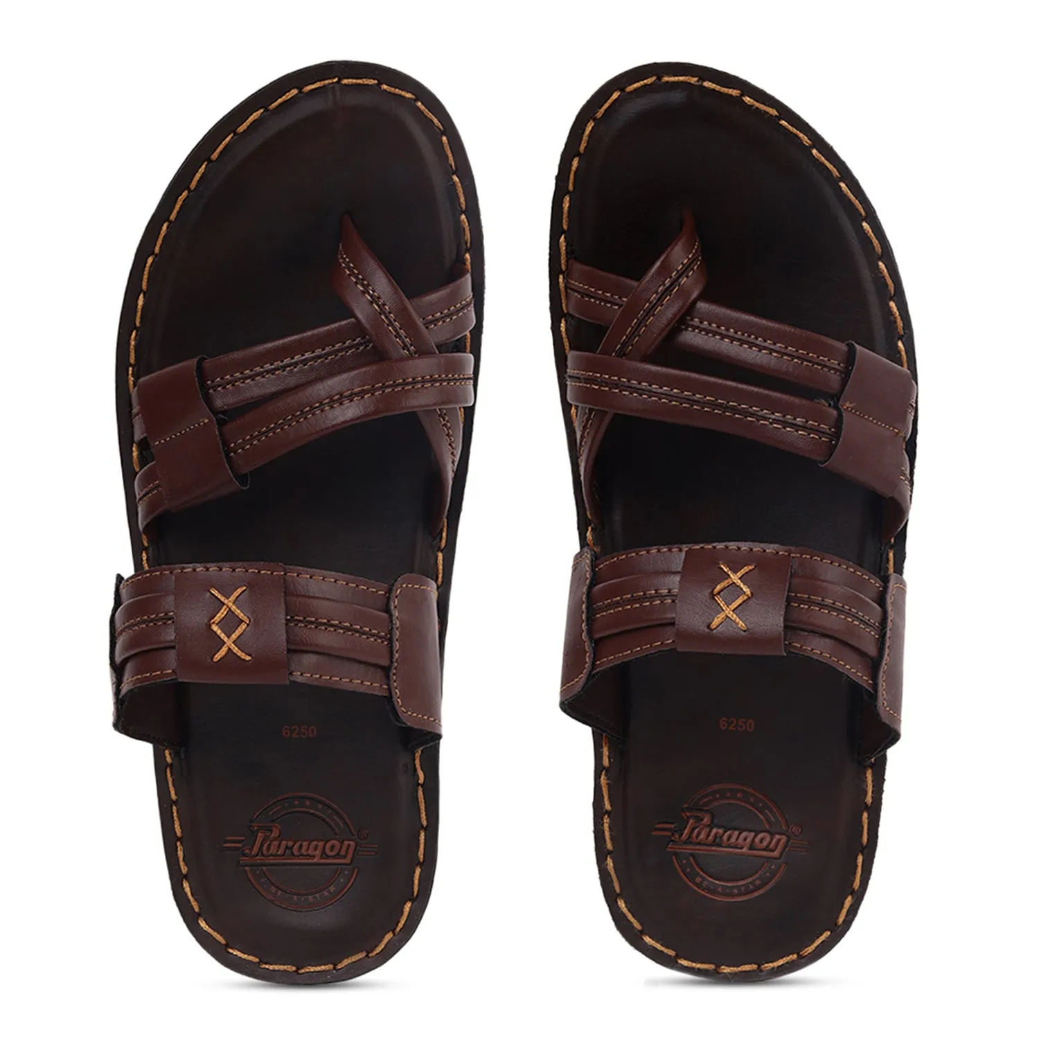 Men's Vertex Brown Slide Sandal