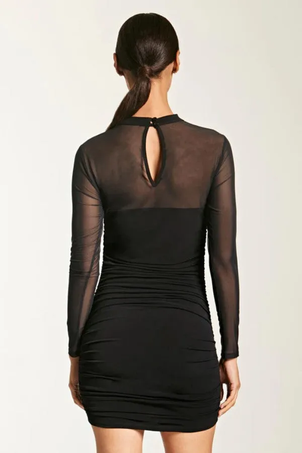 Mesh Paneled Dress