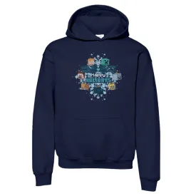 Minecraft Happy Holidays Kids Hooded Sweatshirt