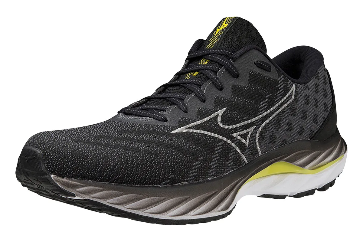 Mizuno Wave Inspire 19 2E Black/Nimbus Cloud/Blazing Yellow Mens