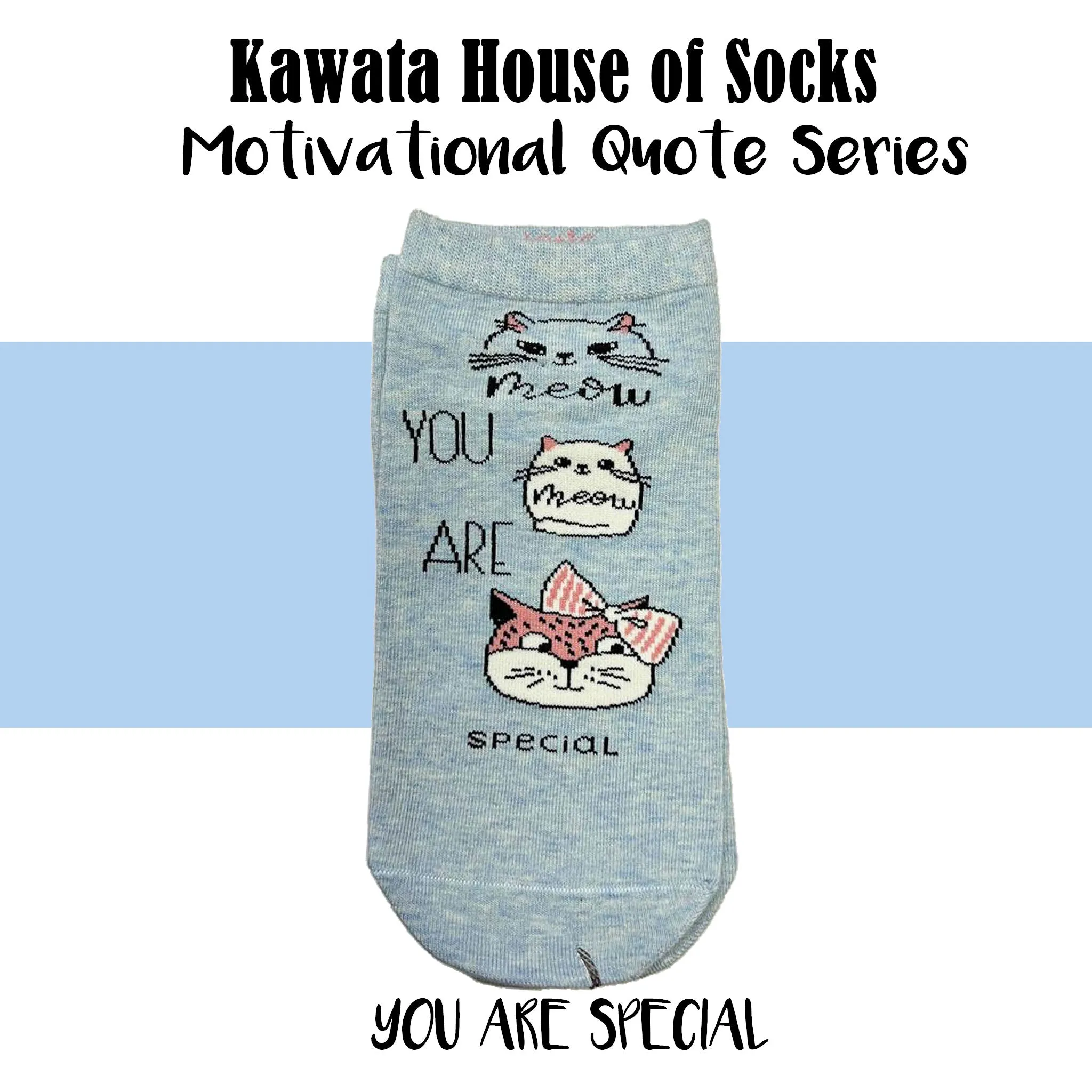 Motivational Quote Series " You Are Special " Casual Ankle Socks