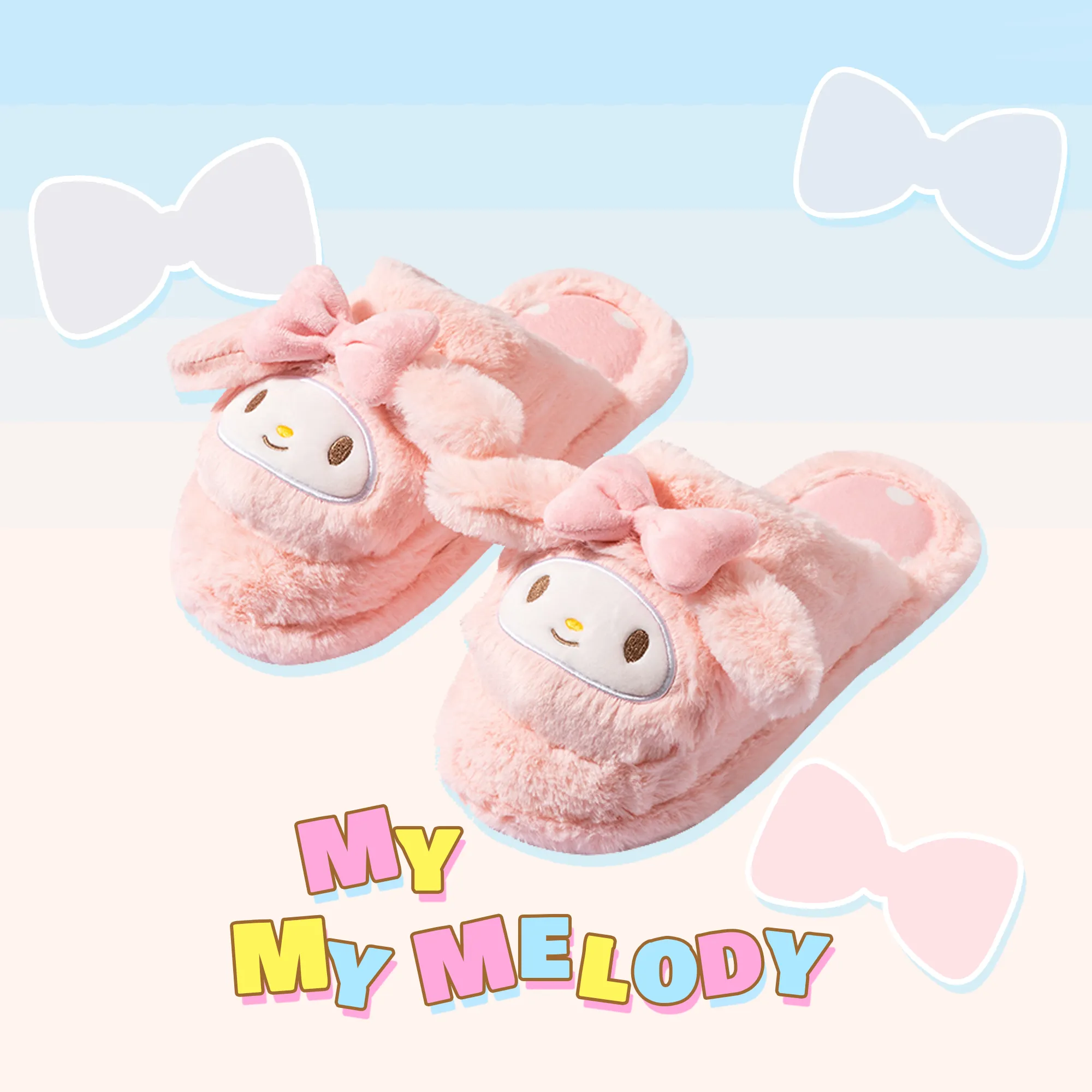 My Melody fluffy house slippers - MINISO x SANRIO