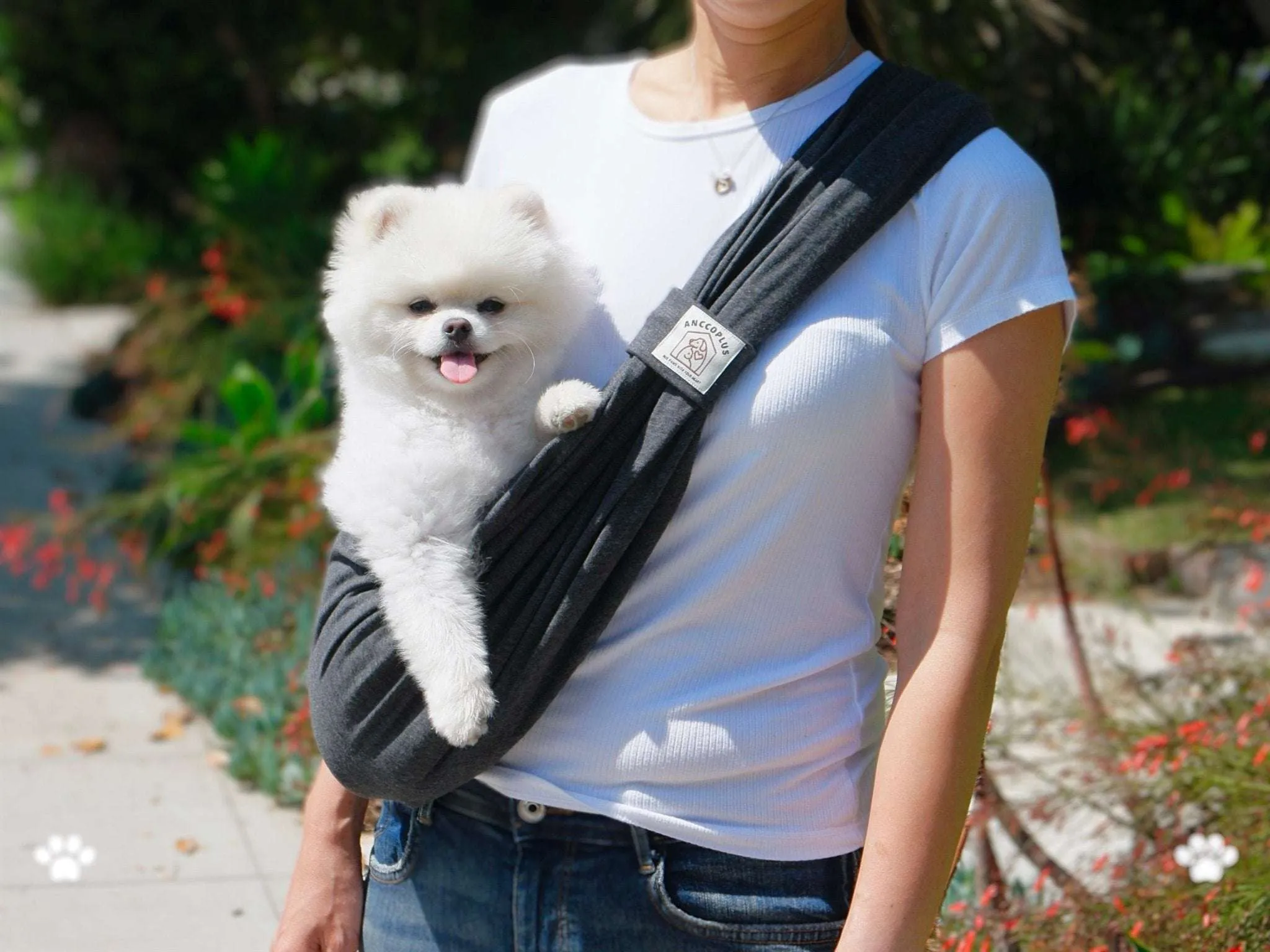 Pet wrap sling carrier convertible, with ergonomic design