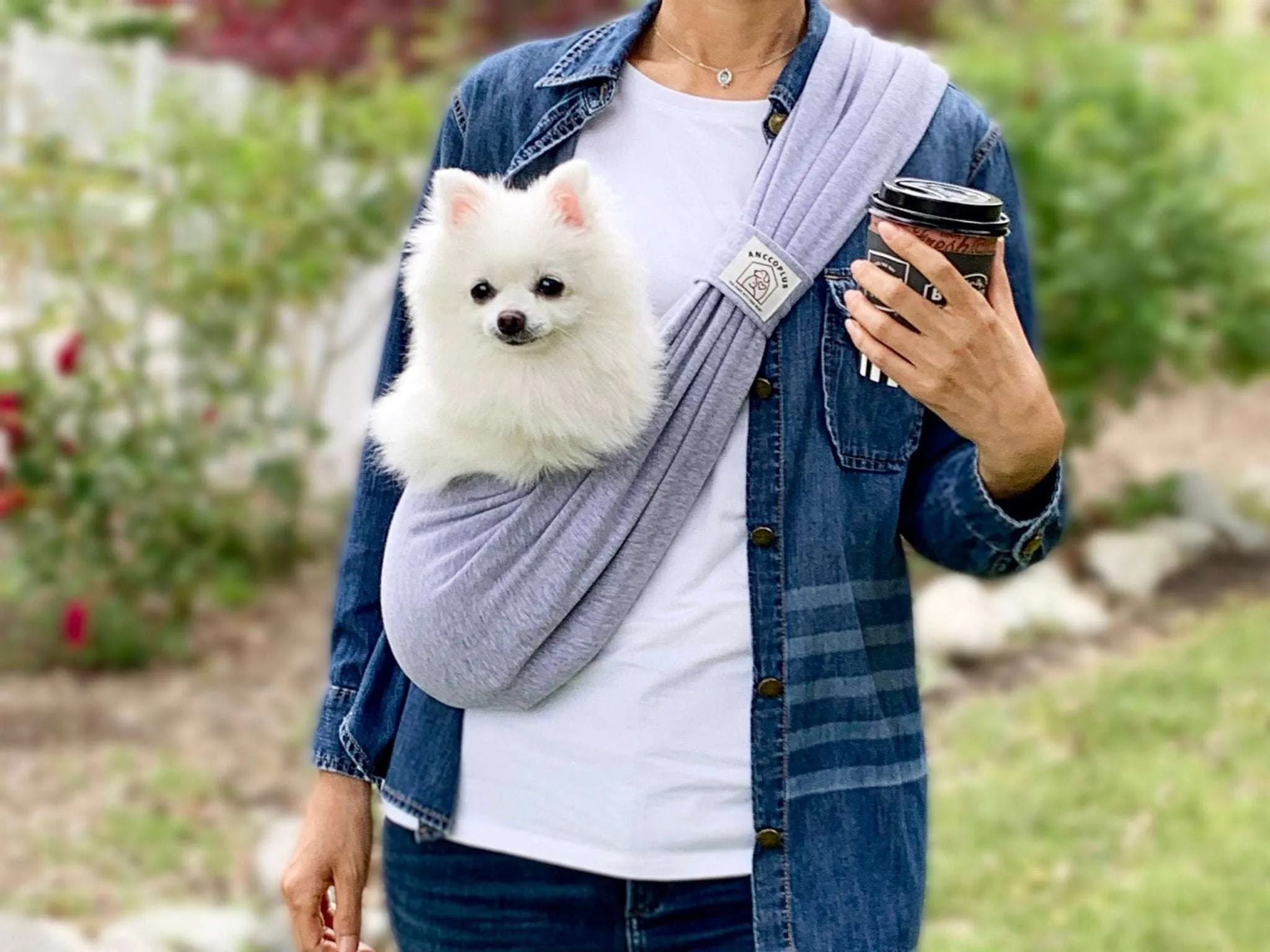 Pet wrap sling carrier convertible, with ergonomic design