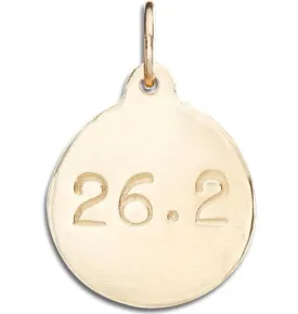 "26.2" Marathon Disk Charm