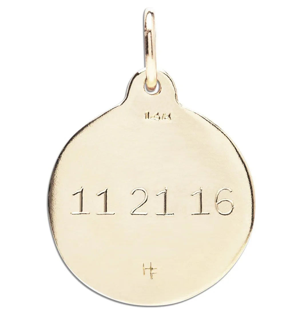 "26.2" Marathon Disk Charm