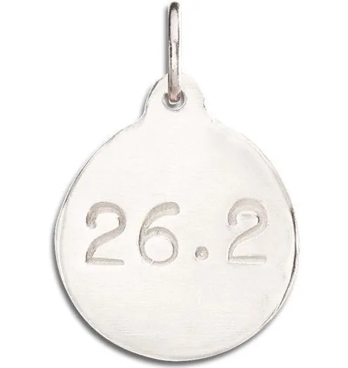 "26.2" Marathon Disk Charm