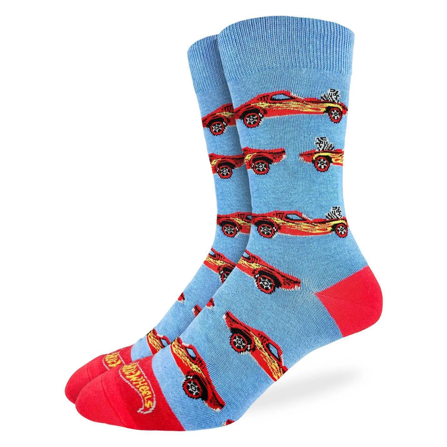 "Hotwheels Hotrods" Crew Socks by Good Luck Sock - Large