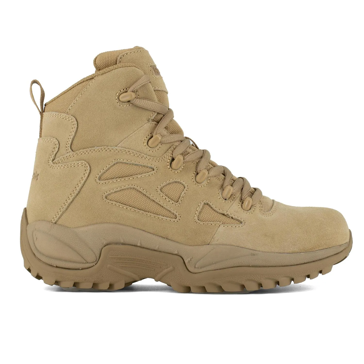 Rapid Response Rb 6 Inch Soft-Toe Side Zip Military Work Boot Desert Tan