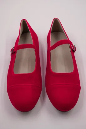 Red Velvet Mary Janes