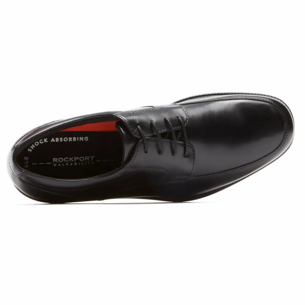 Rockport Men CHARLES ROAD APRON TOE BLACK