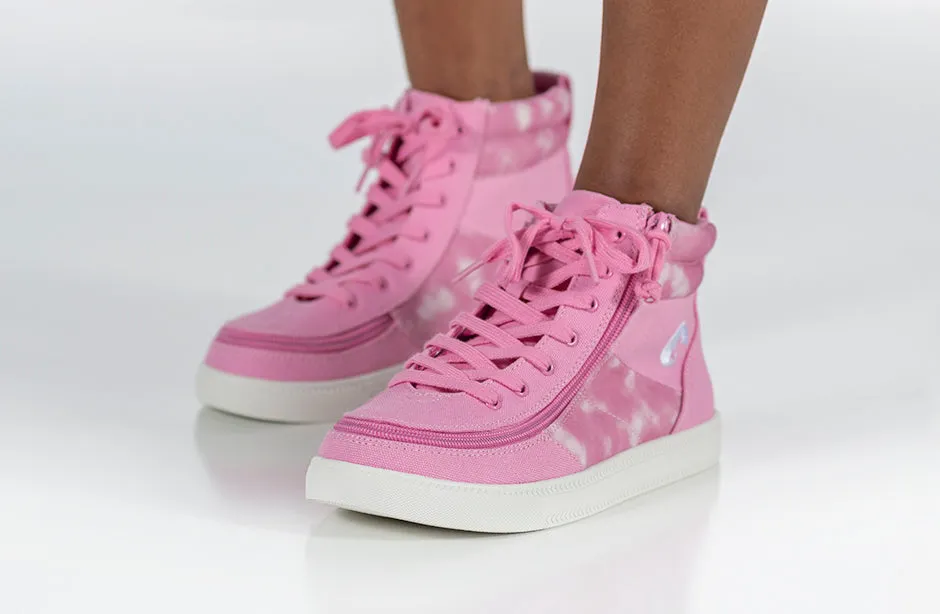 SALE - Pink Tie Dye BILLY Street High Tops