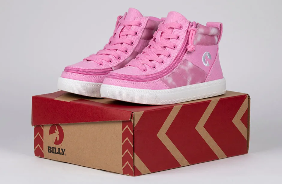 SALE - Pink Tie Dye BILLY Street High Tops