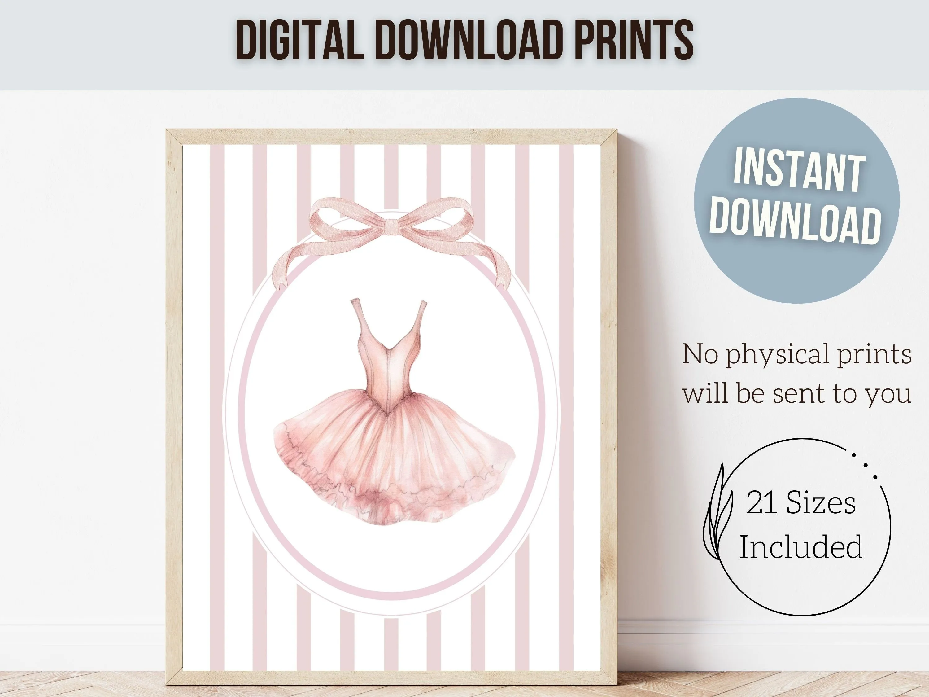 Set of 4 Ballerina Prints - 002