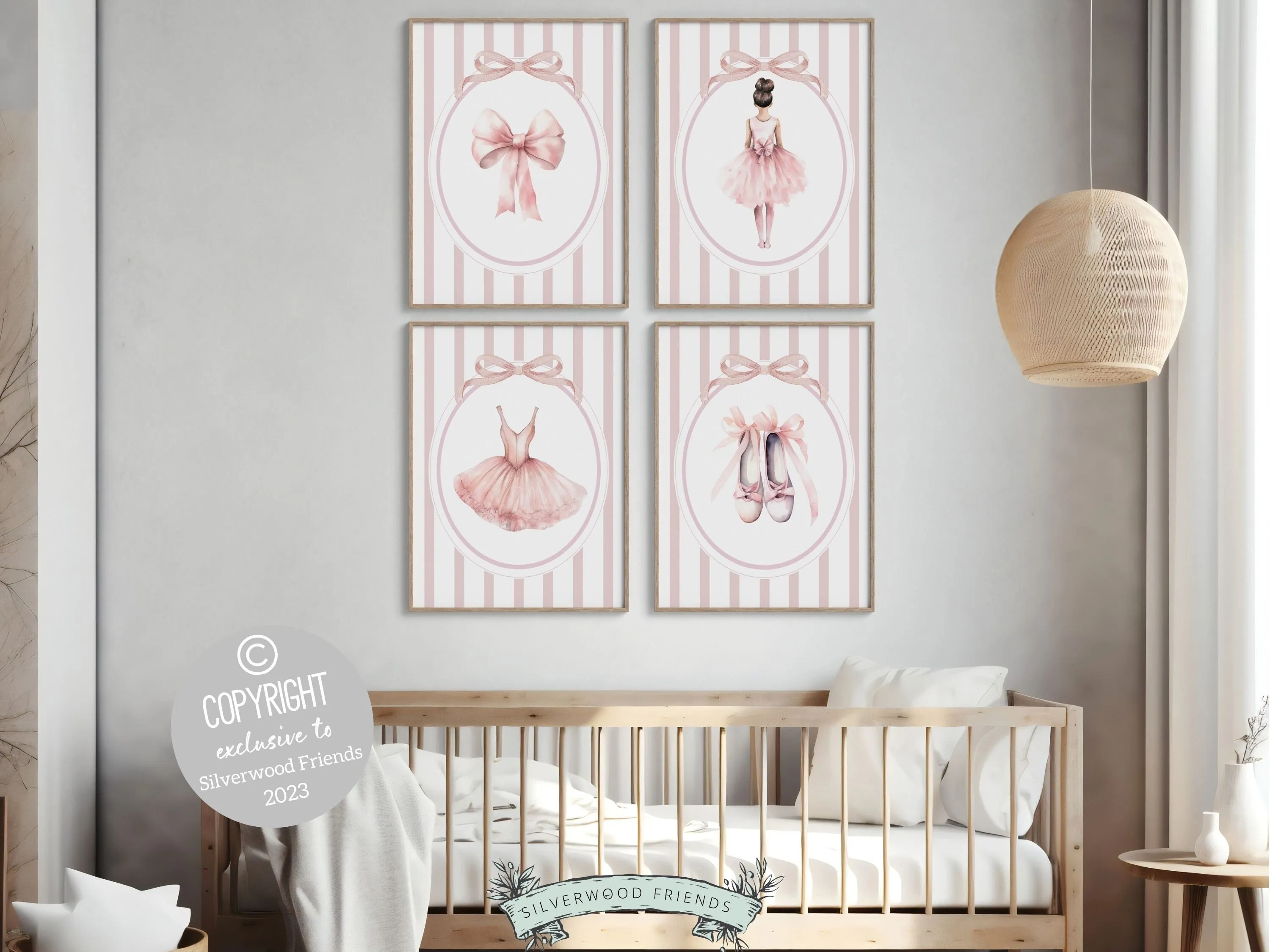 Set of 4 Ballerina Prints - 004