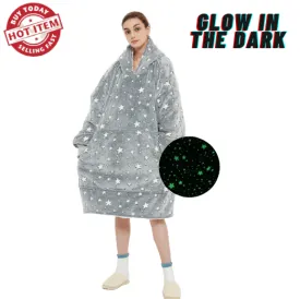 Snuggly™ Oversized Glow In The Dark Blanket Hoodie