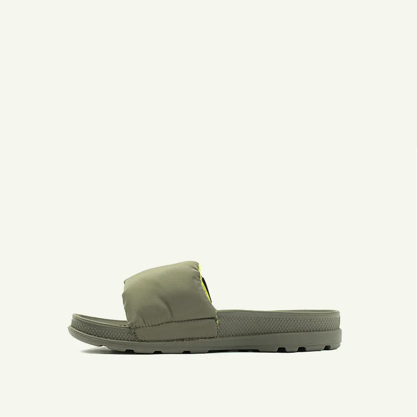 SOLEA SLIDE PAD UNISEX SANDALS - OLIVE NIGHT