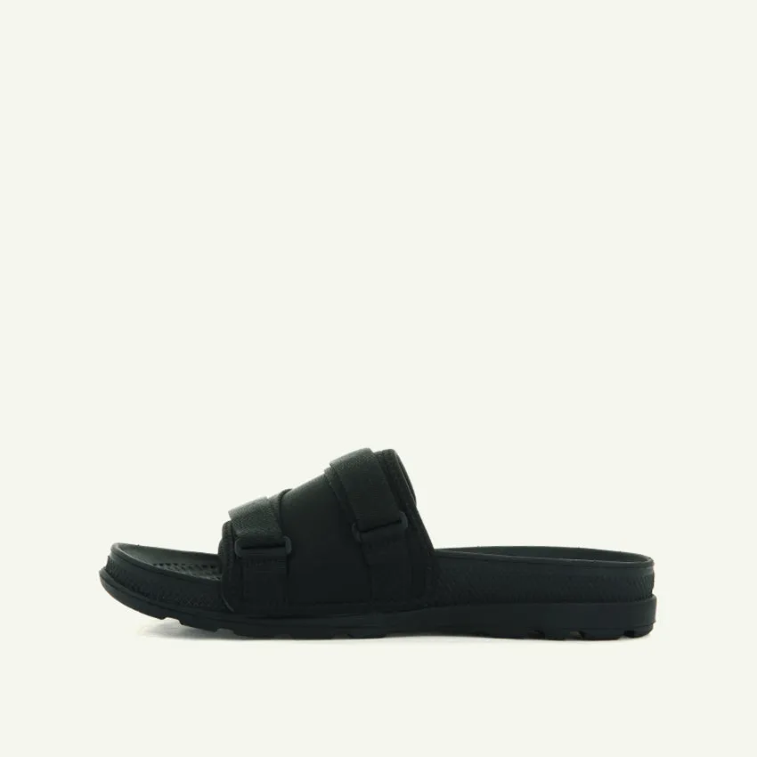 SOLEA SLIDE UNISEX SANDALS - BLACK/BLACK