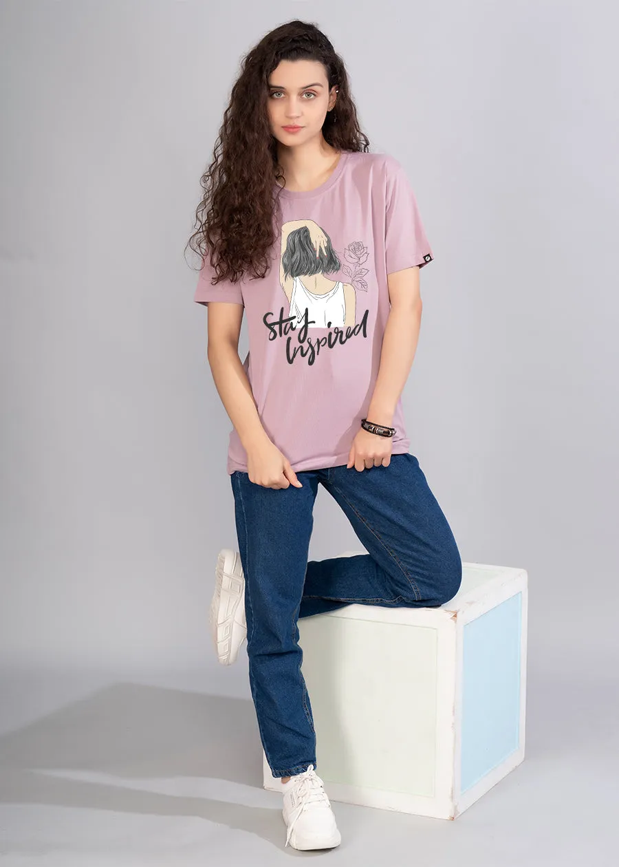 Stay Inspired Women Boyfriend T-Shirt