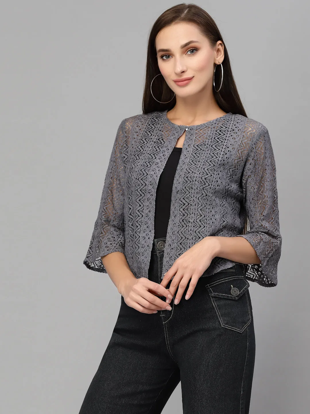 Style Quotient Women Grey Shrug