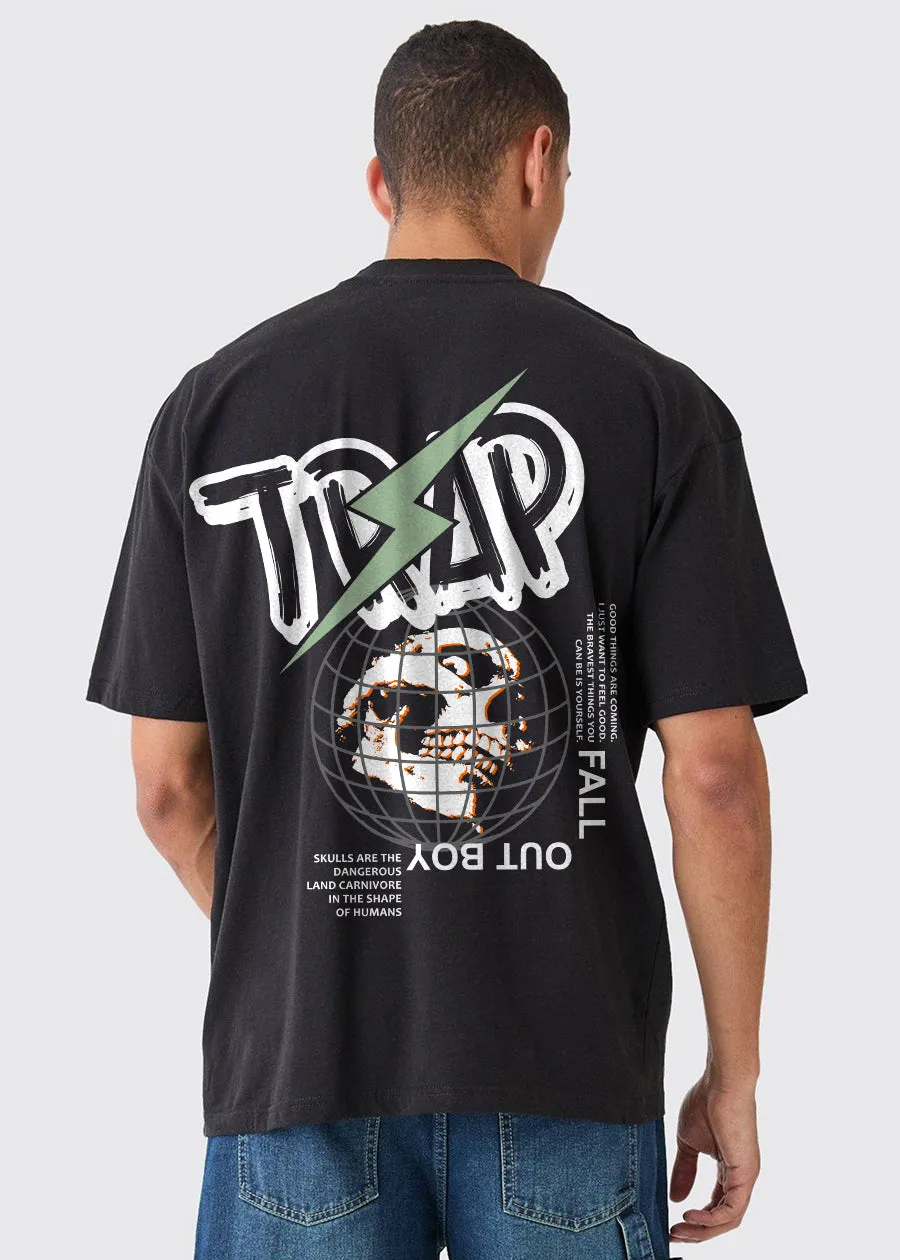 Trap Men Oversized T-Shirt - Black