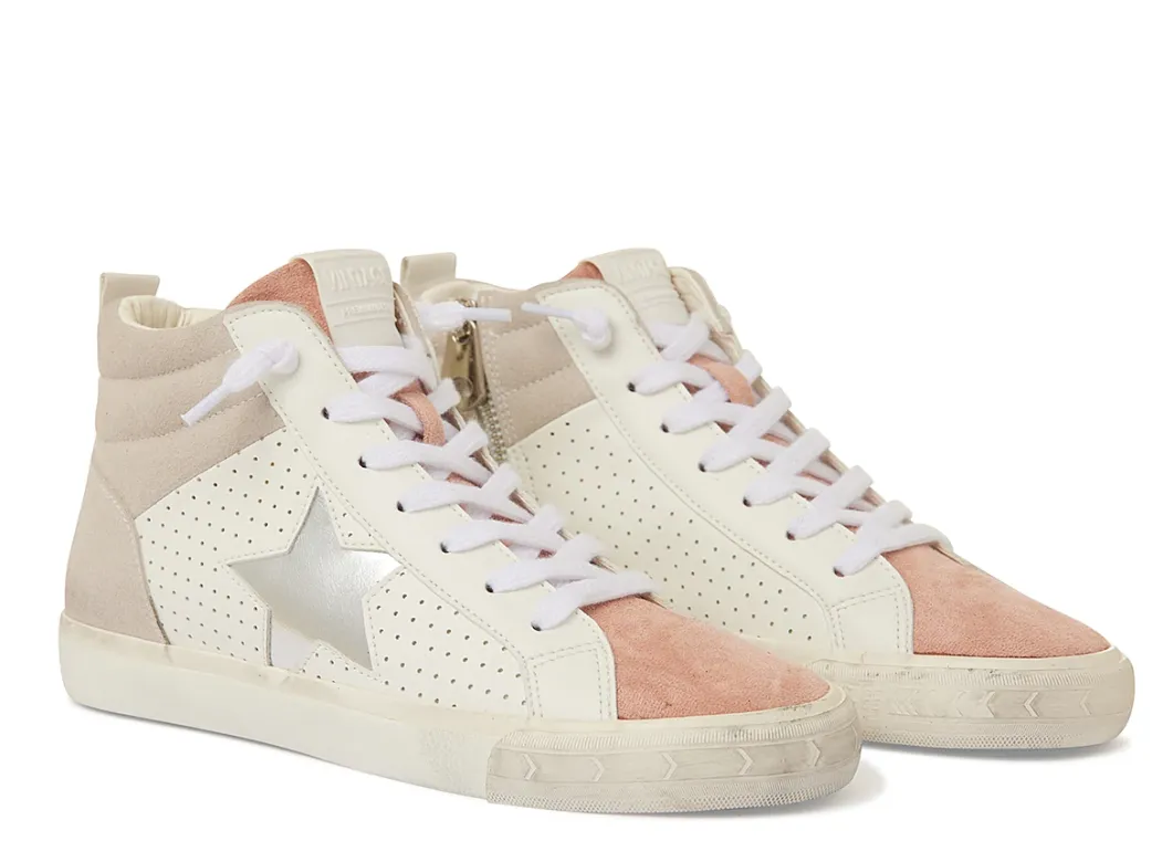 Vintage Havana Axel High Top Sneakers - Blush/Taupe