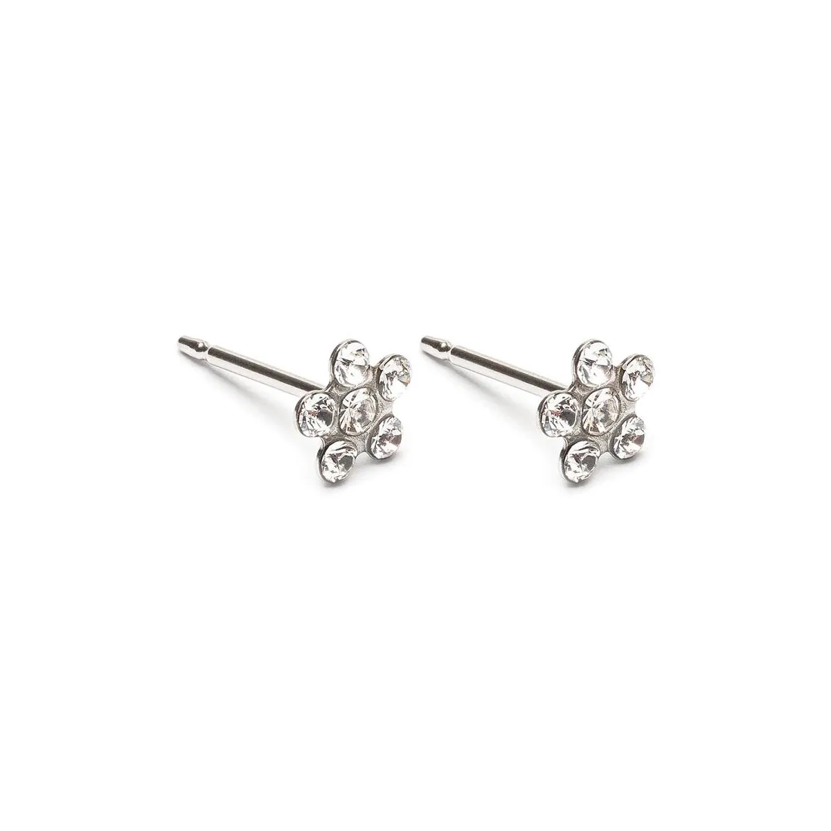 White Daisy Earrings