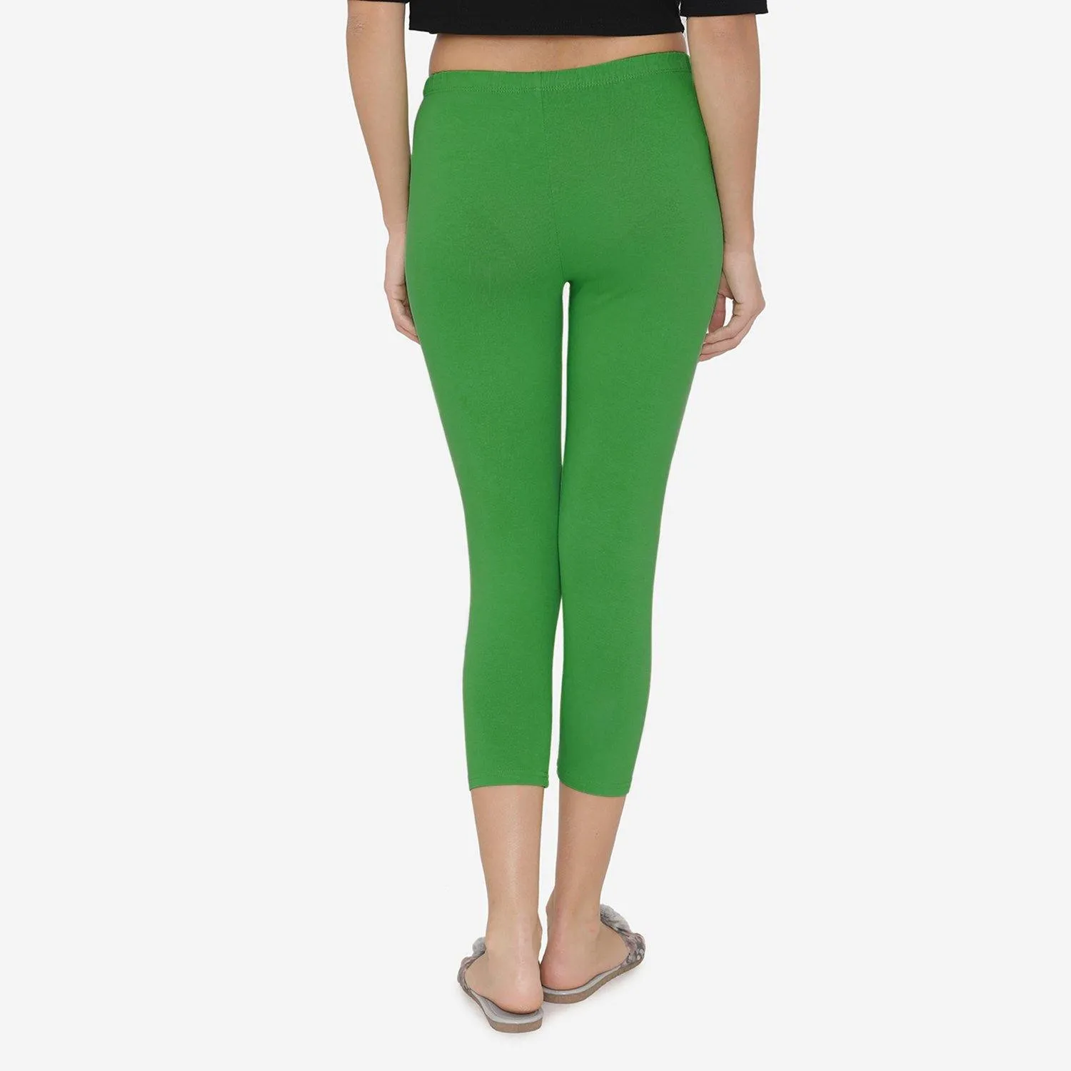 Women's Comfy Classy Capri Leggings - Rich Green