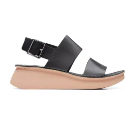 Womens - Velhill Strap Black Leather