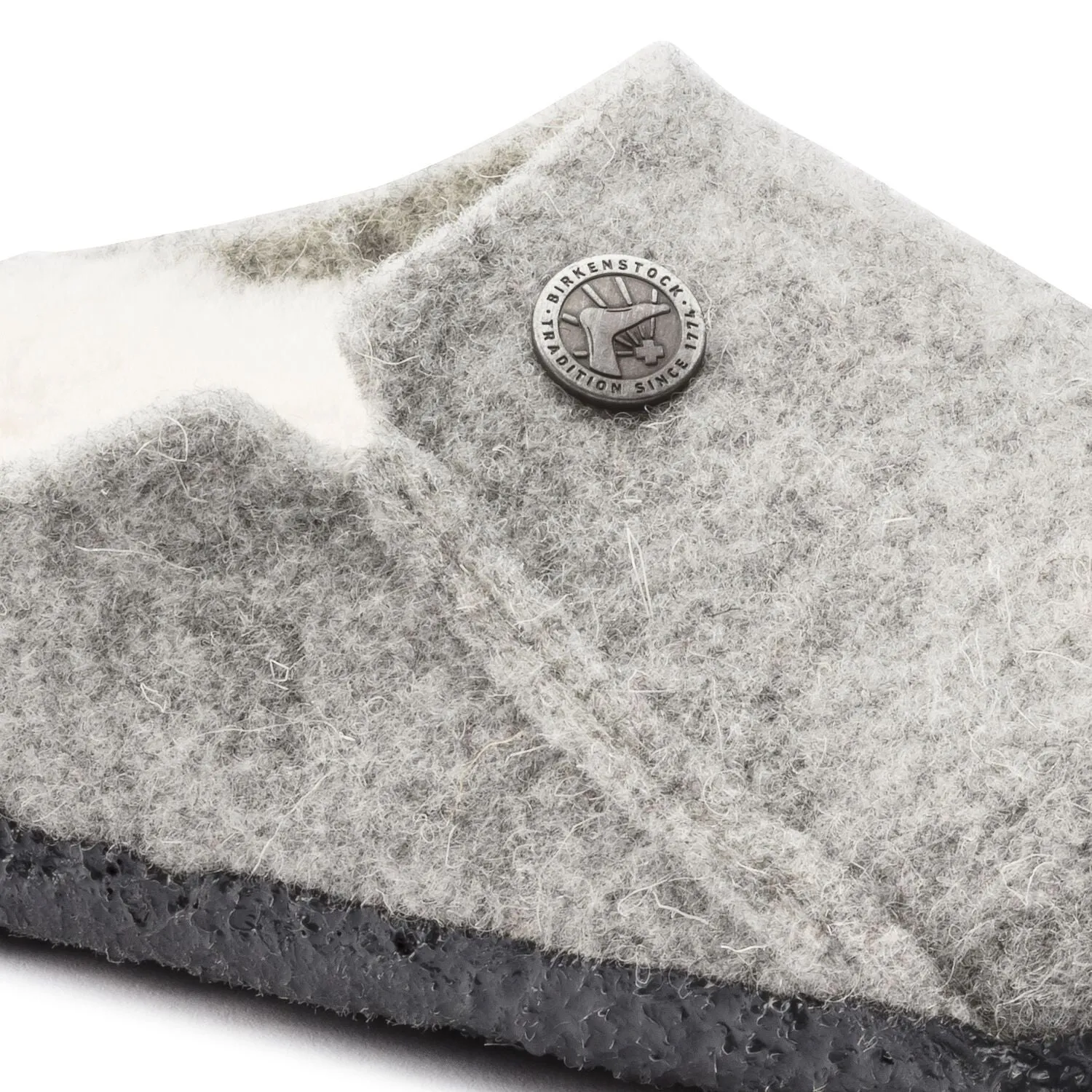 Zermatt Rivet Light Grey Shearling