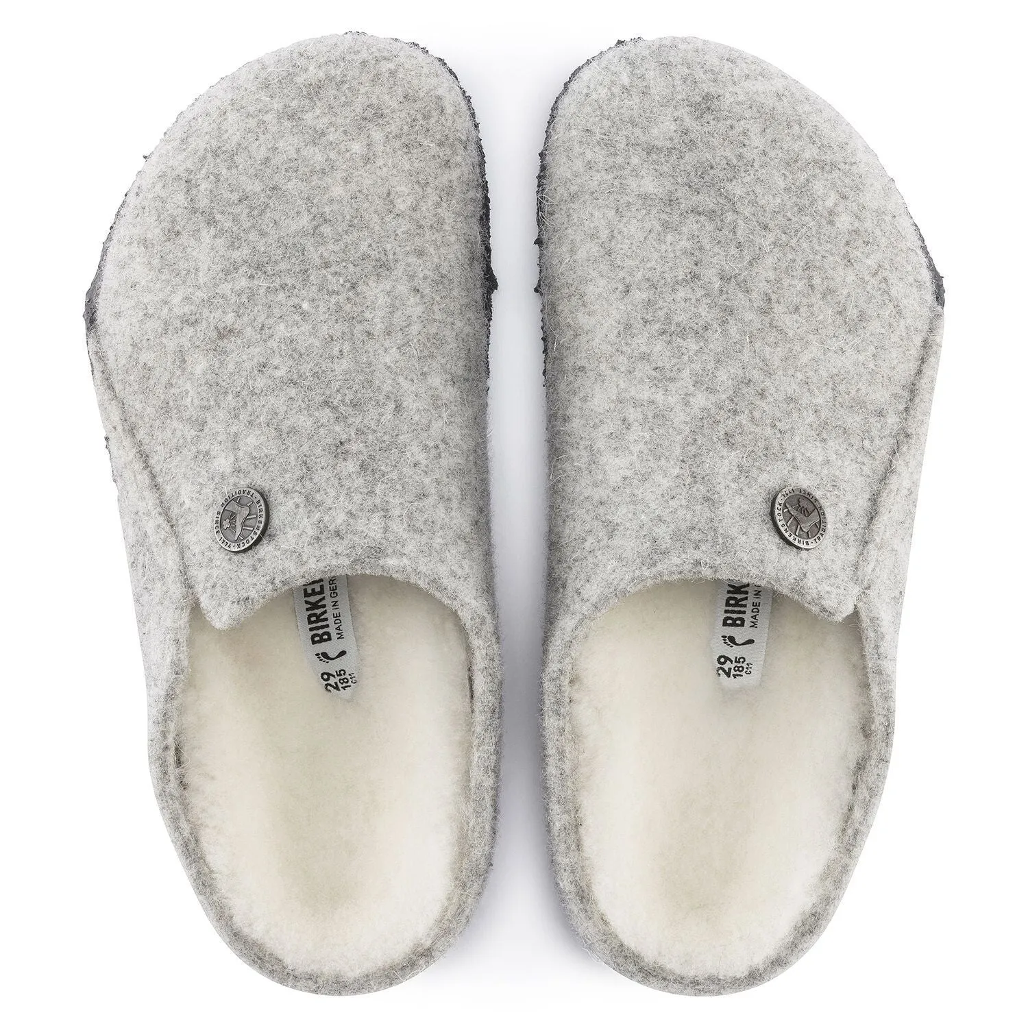 Zermatt Rivet Light Grey Shearling